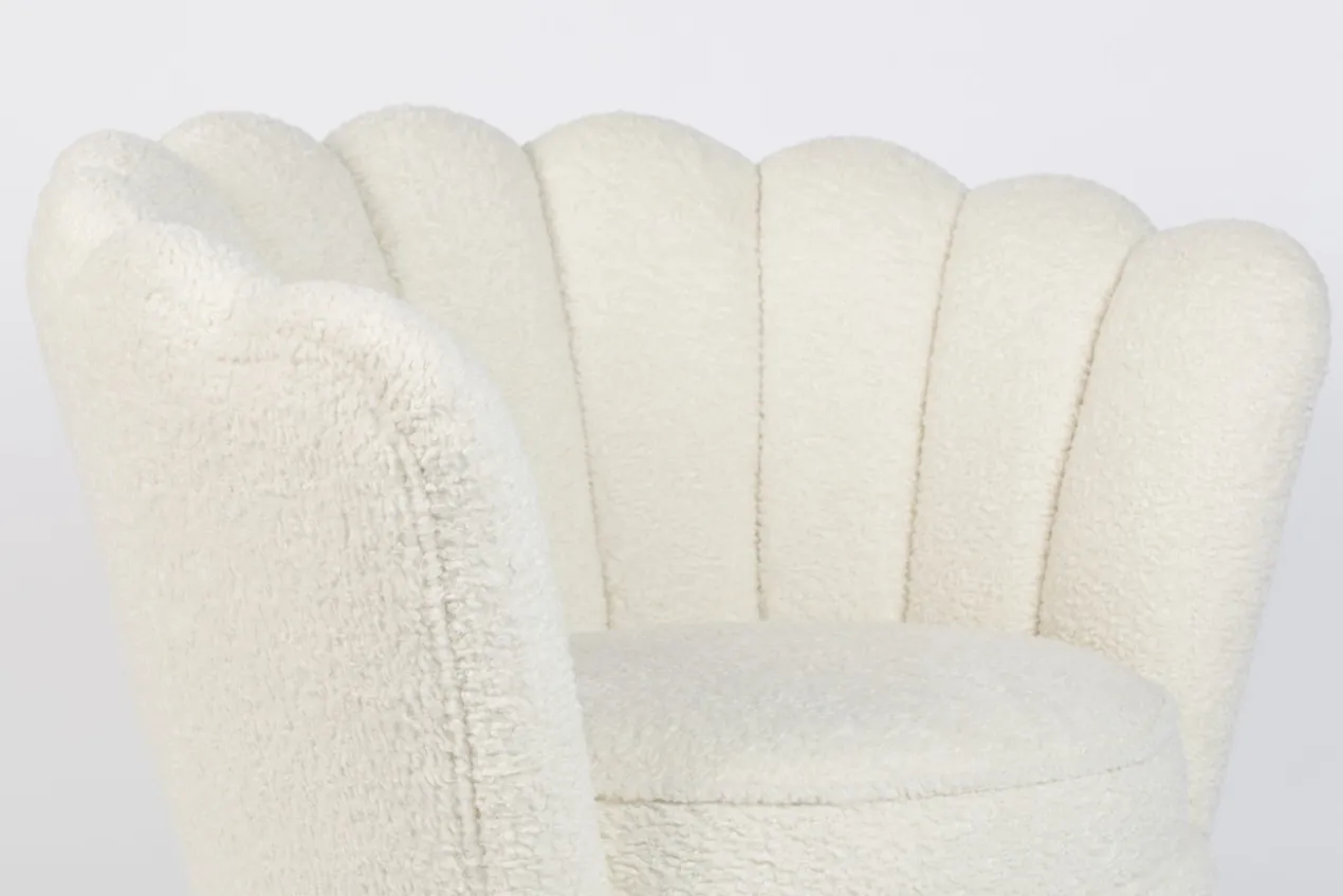 Mother of all shells lounge chair teddy natural