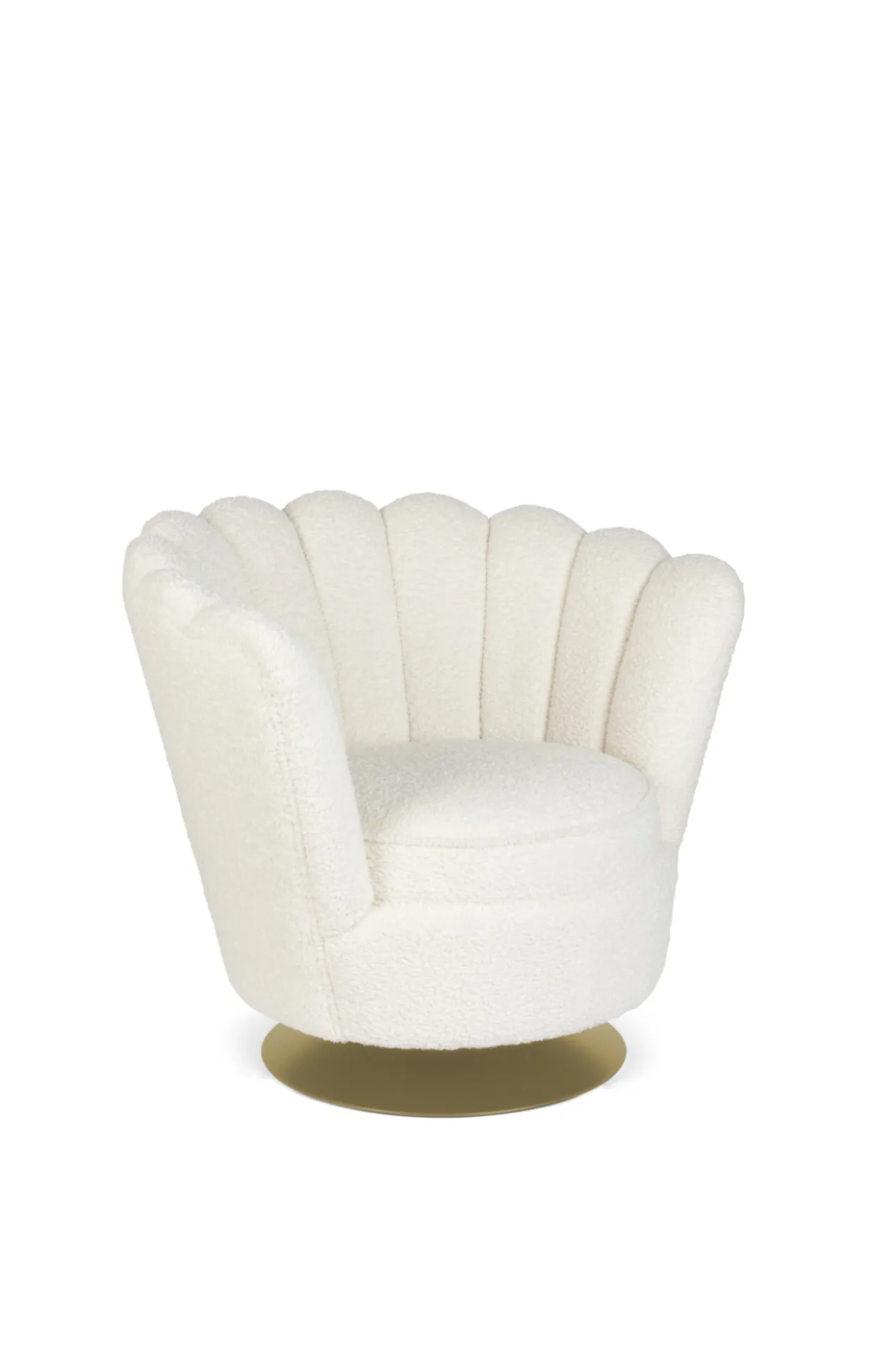 Mother of all shells lounge chair teddy natural