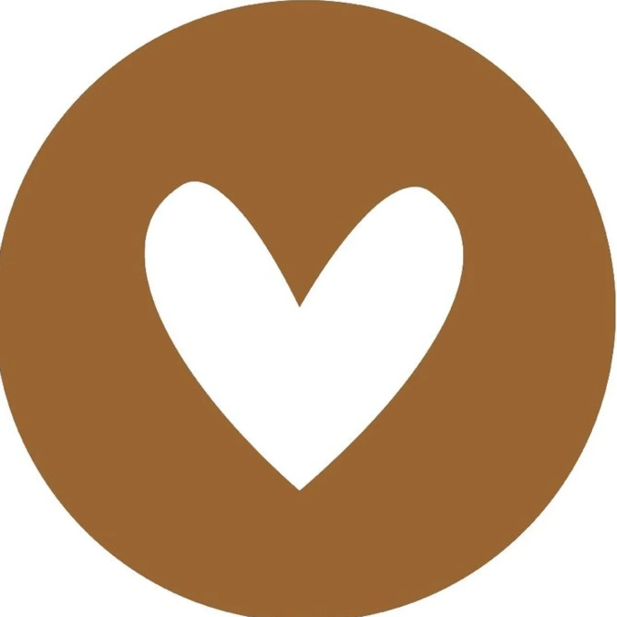Muurcirkel hart hazel