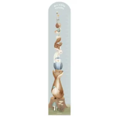 Muursticker groeimeter forest friends