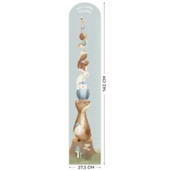Muursticker groeimeter forest friends