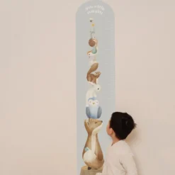 Muursticker groeimeter forest friends