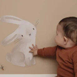 Muurstickers Baby Bunny A4