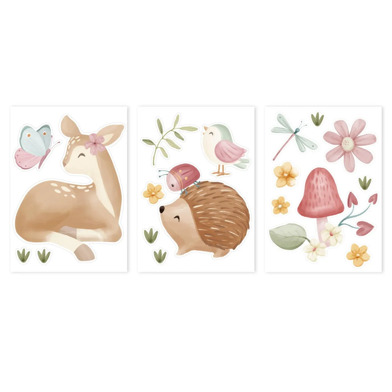 Muurstickers Fairy Garden A4