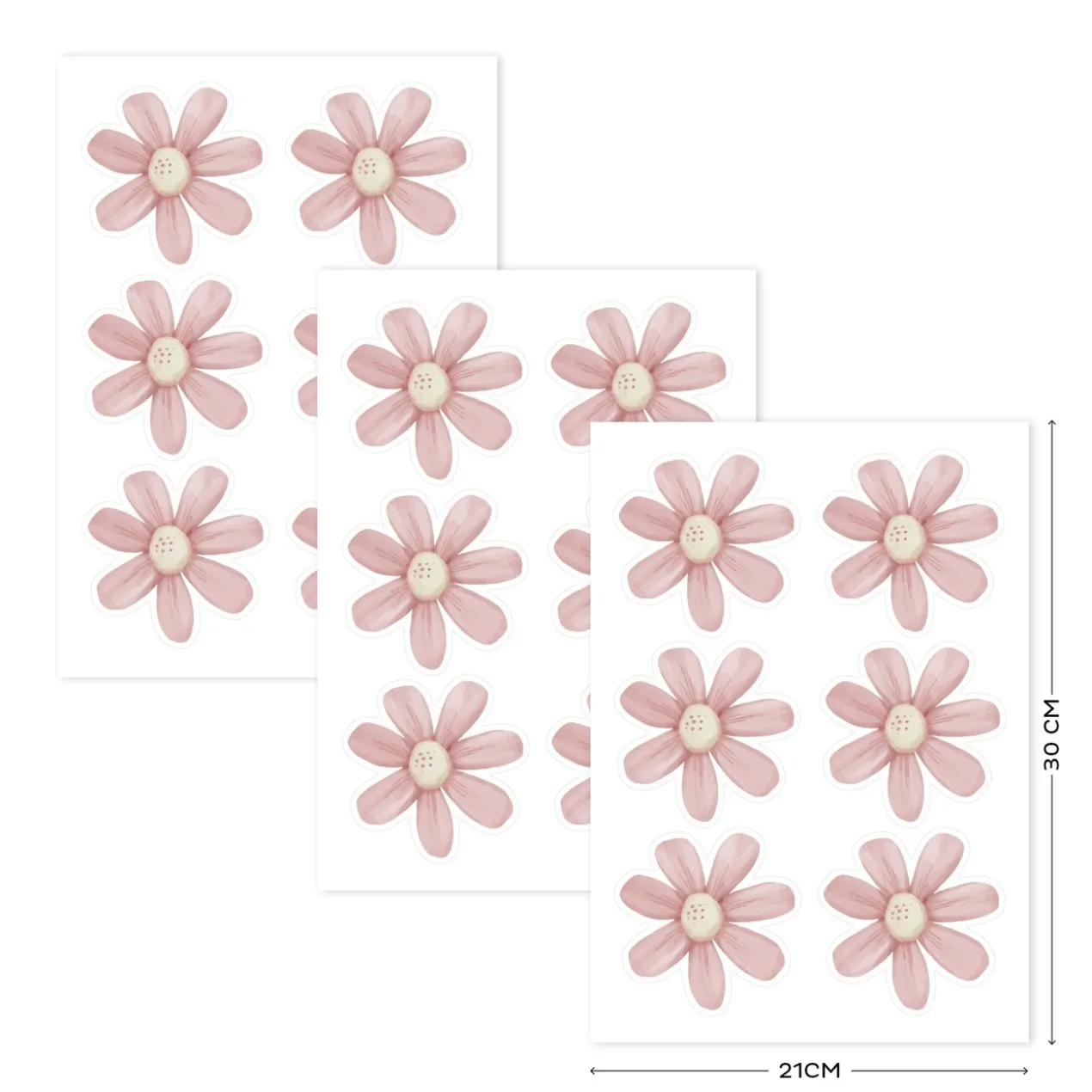 Muurstickers Fairy Garden Flowers A4