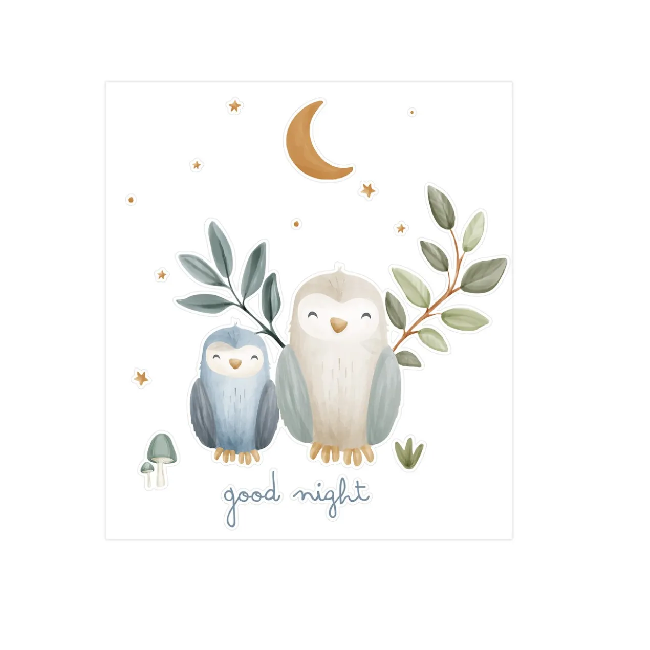 Muurstickers Forest Friends Good Night