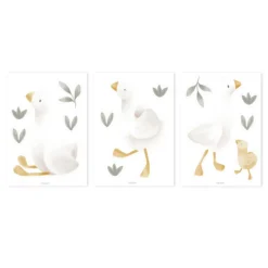Muurstickers Little Goose A4