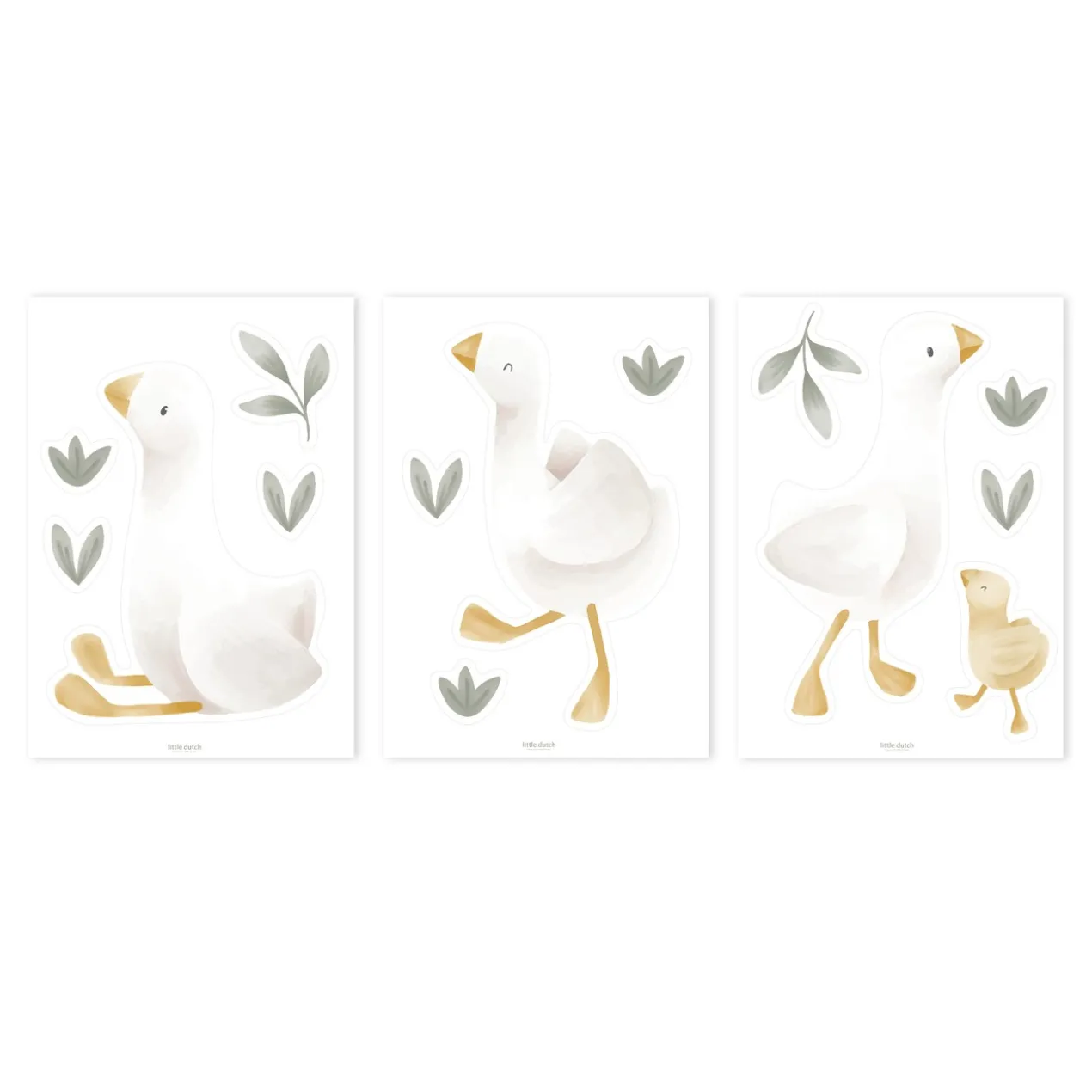 Muurstickers Little Goose A4