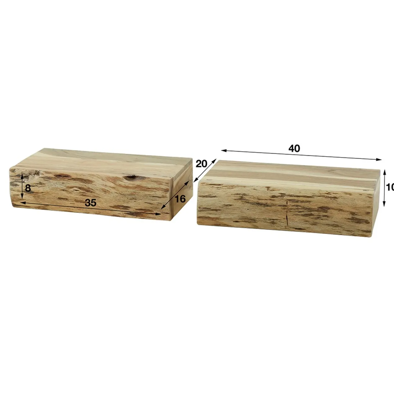 Nachtkastje Boom Groot- set van 2