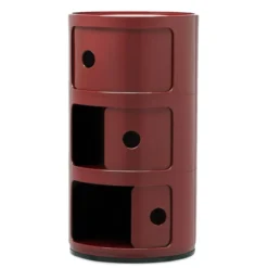 Nachtkastje Componibili 3 burgundy