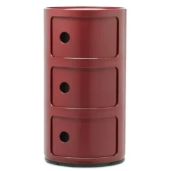 Nachtkastje Componibili 3 burgundy
