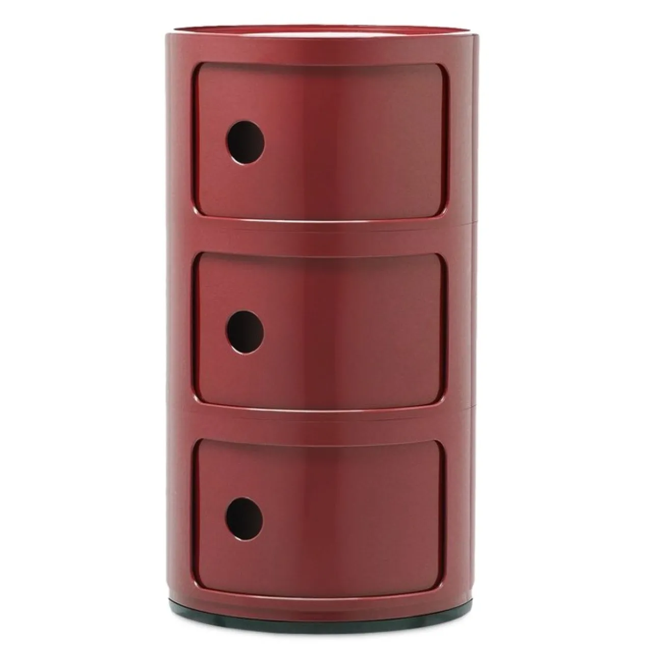 Nachtkastje Componibili 3 burgundy