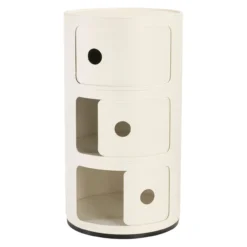 Nachtkastje Componibili Recycle 3 white