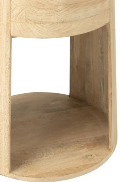Nachtkastje Drawn Mangohout beige