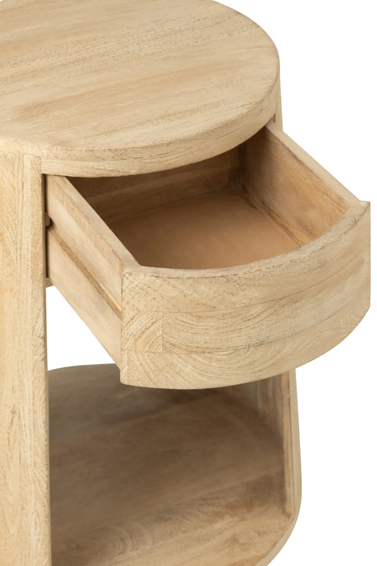Nachtkastje Drawn Mangohout beige
