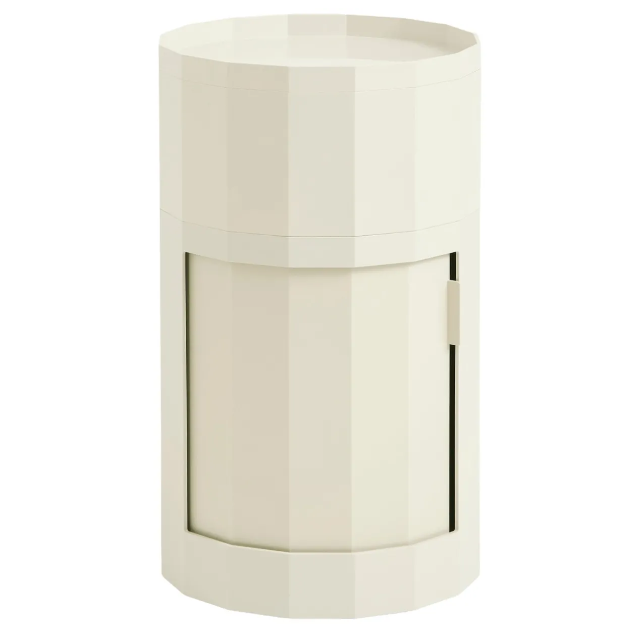 Nachtkastje Facet High eggshell