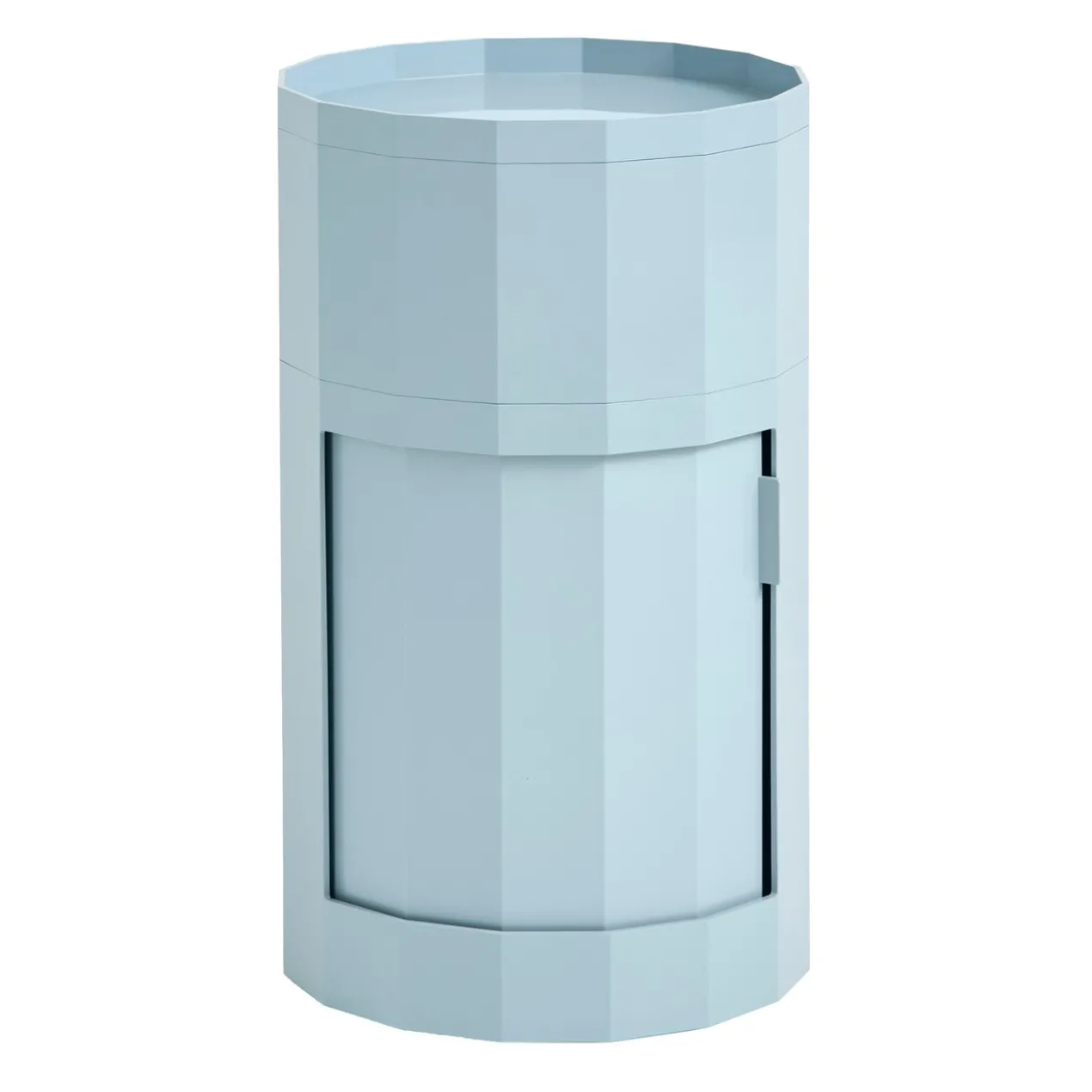 Nachtkastje Facet High misty blue