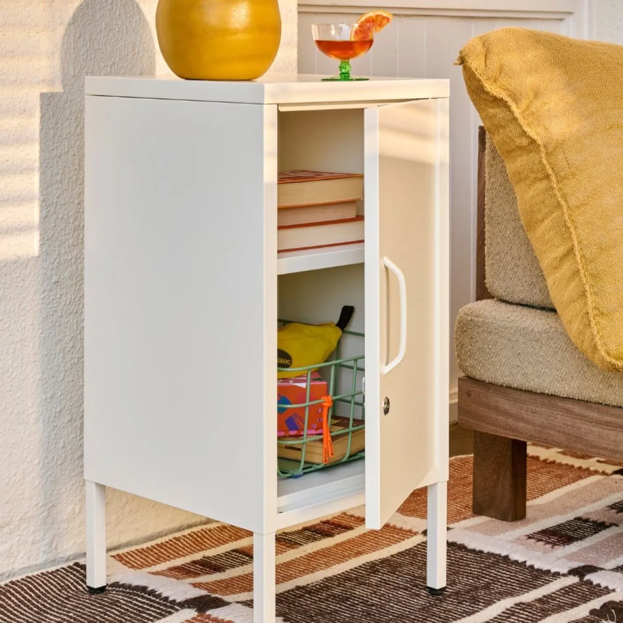 Nachtkastje Sugar Cube soft white