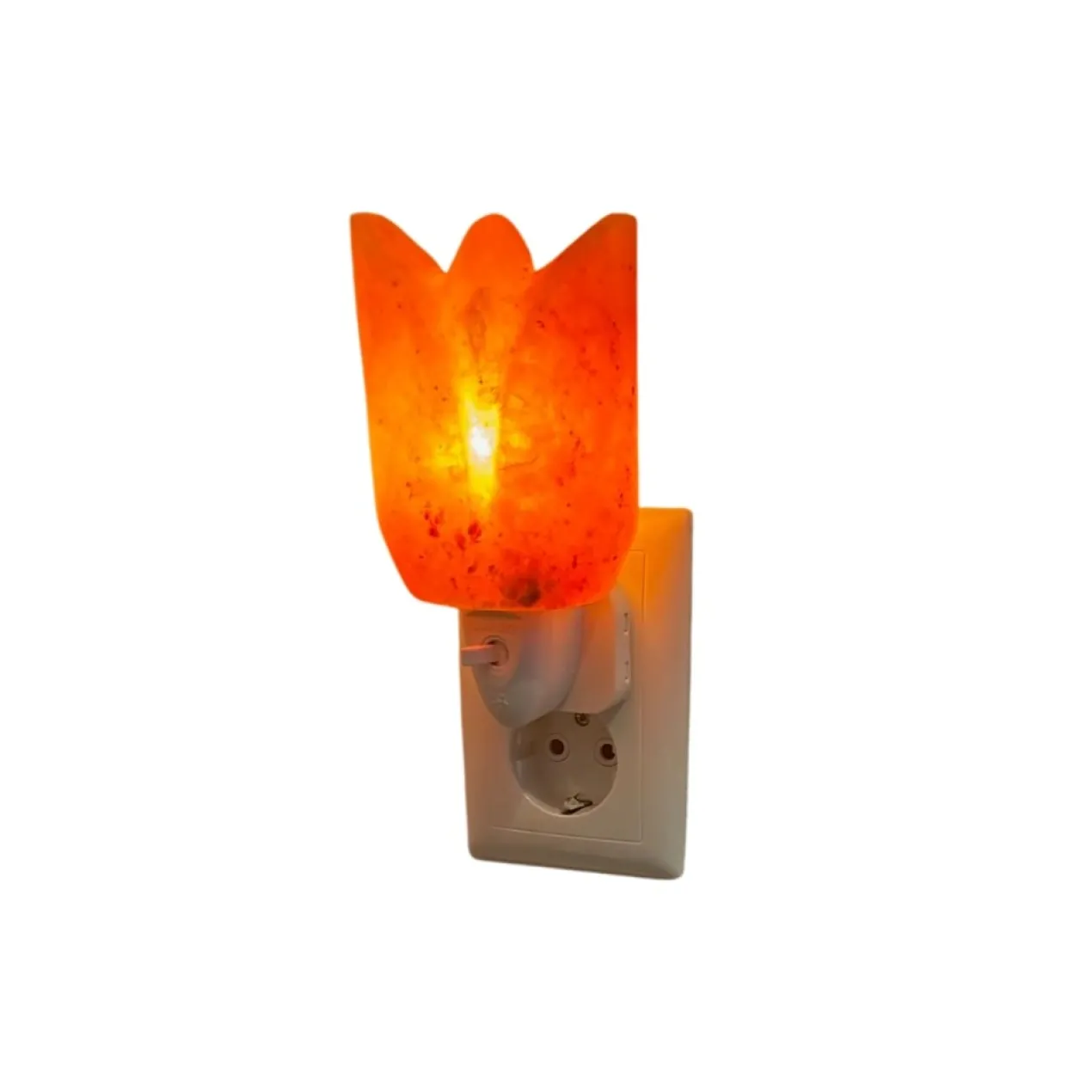 Nachtlamp Tulp zoutsteen