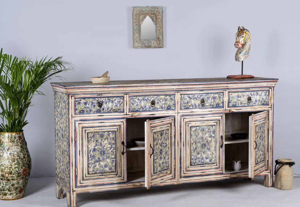 Naya - Boho Dressoir Handbeschilderd