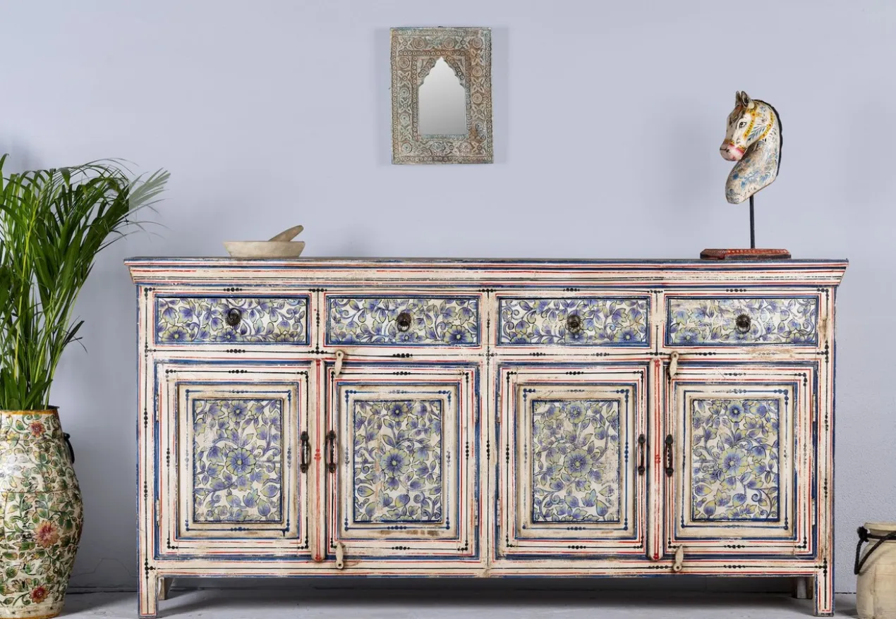Naya - Boho Dressoir Handbeschilderd