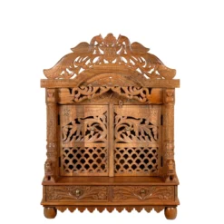 Nayan - Handgesneden Mandir van Mangohout