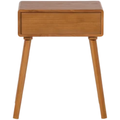 Nelo nachtkastje/bijzettafel hout bruin [fsc]