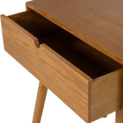 Nelo nachtkastje/bijzettafel hout bruin [fsc]