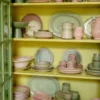 New classics serveerschaal keramiek groot mint