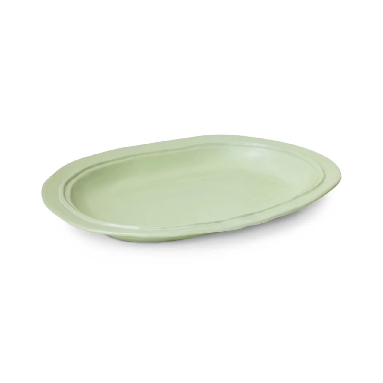New classics serveerschaal keramiek groot mint