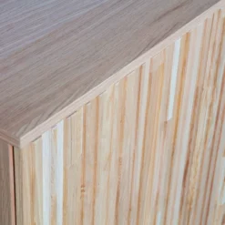New gravure dressoir 200 cm eiken blanke lak [fsc]