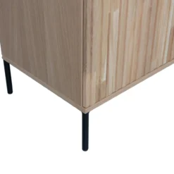 New gravure dressoir 200 cm eiken blanke lak [fsc]
