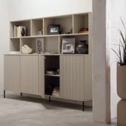 New gravure dressoir 200 cm grenen dust [fsc]