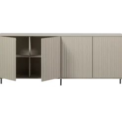New gravure dressoir 200 cm grenen dust [fsc]
