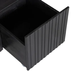 New gravure kistbank grenen zwart [fsc]