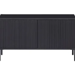 New gravure tv meubel 100 cm grenen zwart [fsc]