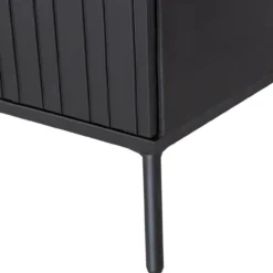 New gravure tv meubel 100 cm grenen zwart [fsc]