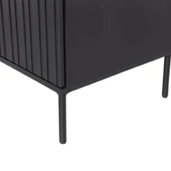 New gravure wandkast grenen zwart [fsc]