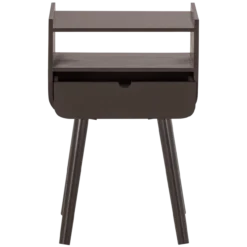 Nils nachtkastje/bijzettafel hout donkerbruin [fsc]