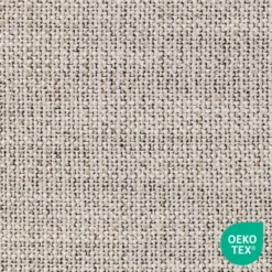Nino-Eef barkruk grijs beige gemêleerd - wit onderstel 75 cm