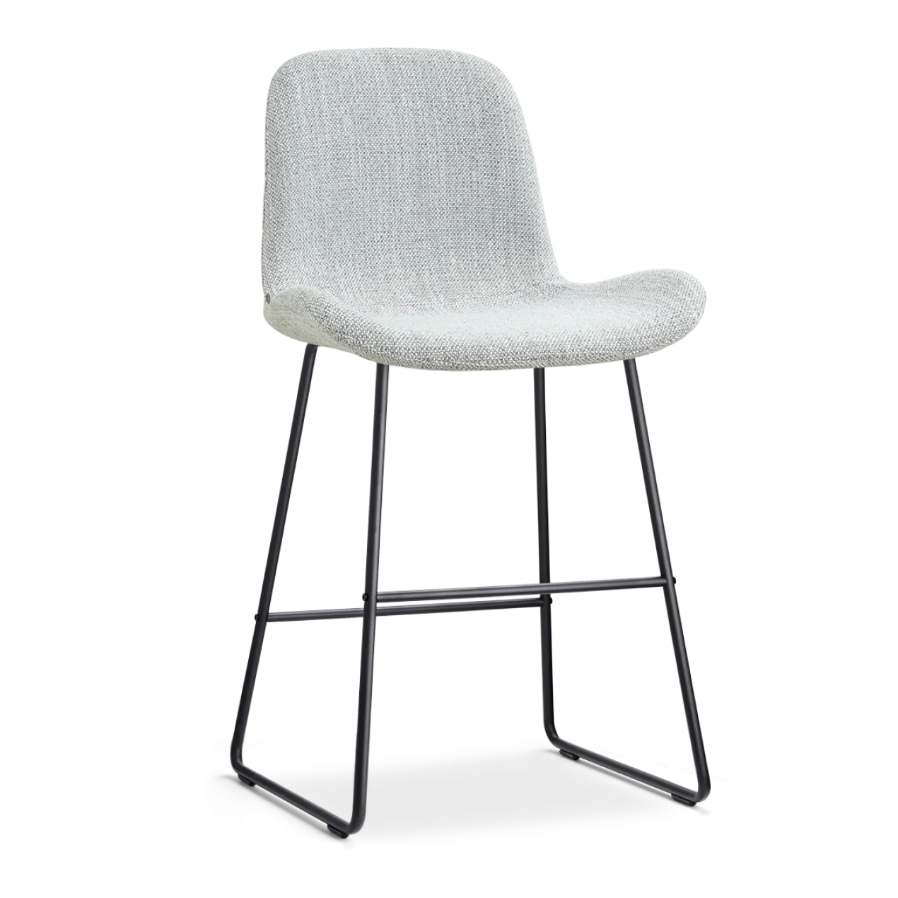 Nino-Fé barkruk grijs melange - zwart onderstel - 65 cm