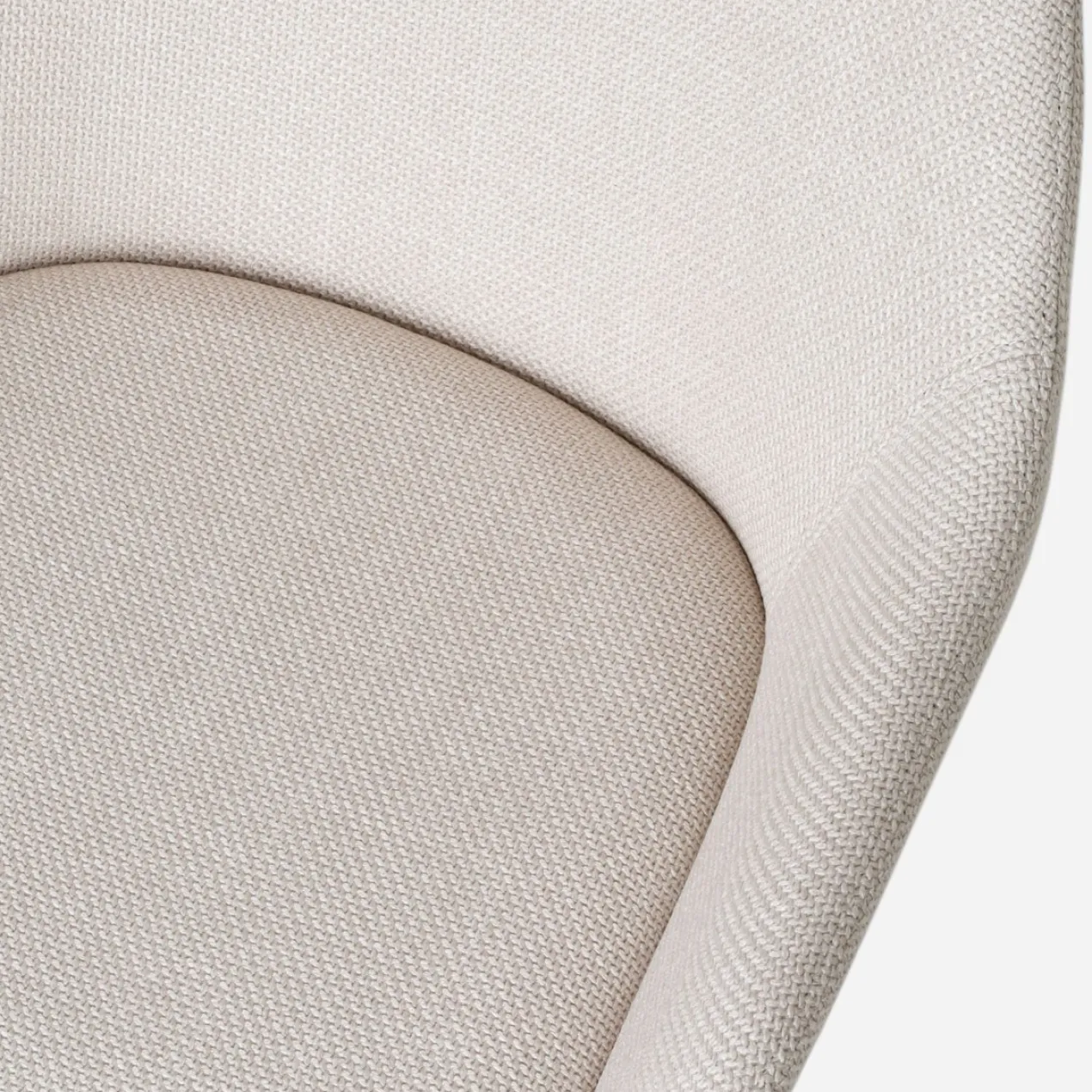 Nino-Mae barkruk beige - wit onderstel - 65 cm
