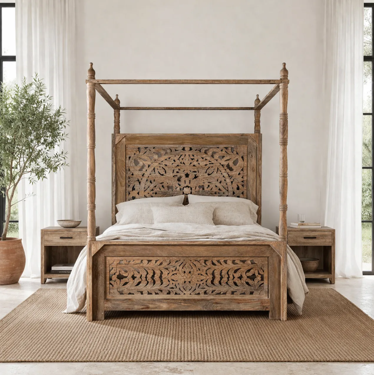 Nirvi - Mangohouten Hemelbed