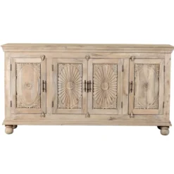 Niti - Handgesneden Dressoir van Mangohout