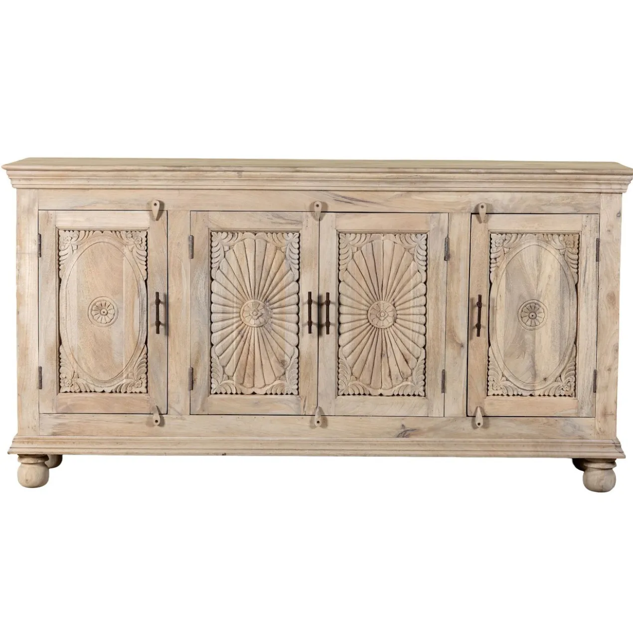 Niti - Handgesneden Dressoir van Mangohout
