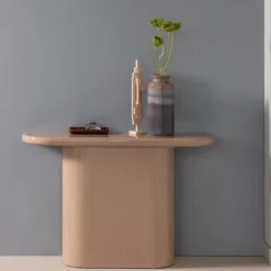 Nocta sidetable hout hoogglans lichtroze [fsc]