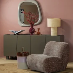 Nomu fauteuil craquele velvet lichtbruin [fsc]