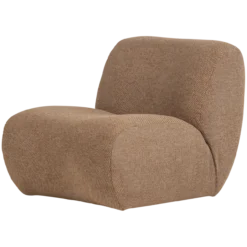 Nomu fauteuil grove chenille lichtbruin [fsc]