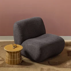Nomu fauteuil grove chenille antraciet [fsc]
