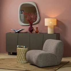Nomu fauteuil grove chenille bruin [fsc]